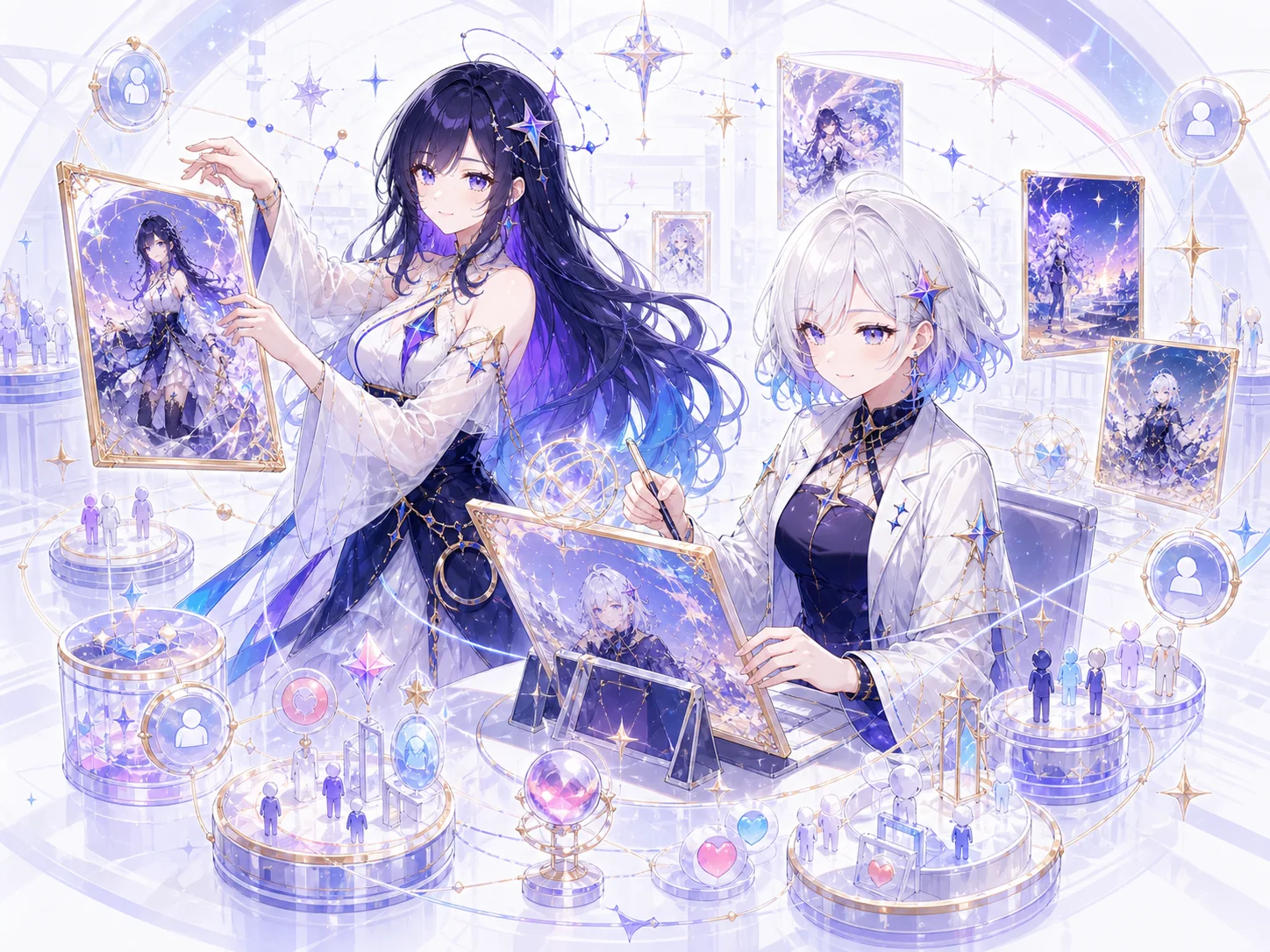 AIクリエイターがArtrIaを運営するイメージ