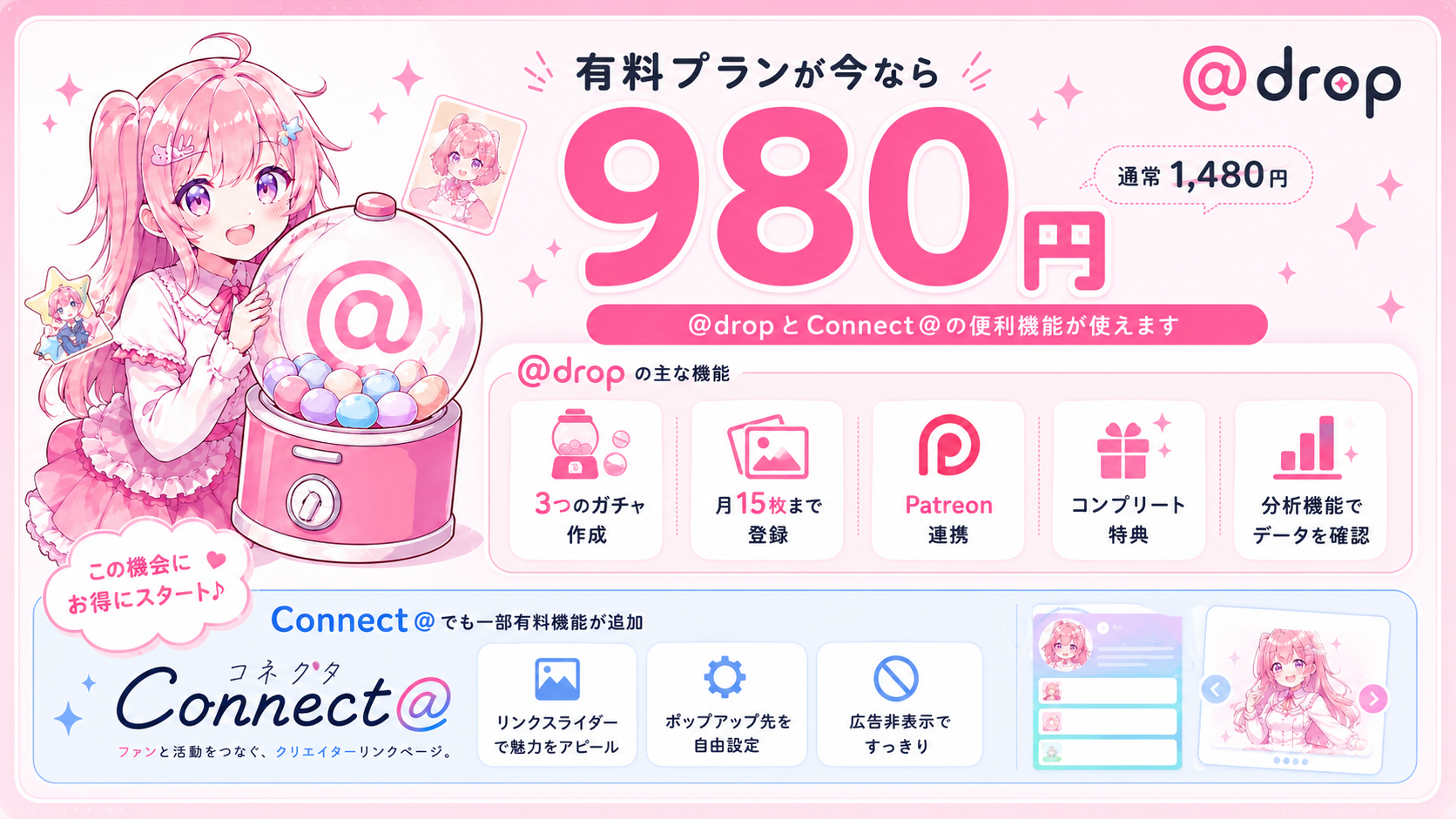 @dropのプロモーション